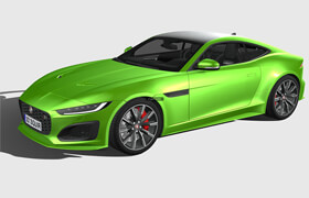 Cgtrader - Jaguar F-Type R Coupe 2021 3D model