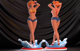 Cgtrader - Misty Pokemon - 2 body - 3D print model