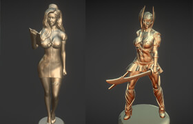 Sketchfab - Anime2 girl 3D Print Model