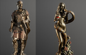 Sketchfab - Original Sin Statue and Gaius Julius Caesar 3D Print Model