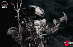 Cgtrader - B3DSERK Black Manta Bust 3D print model