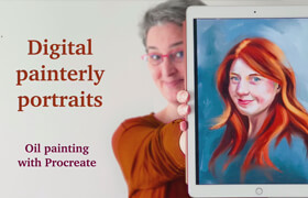 Skillshare - Digital oil painterly portrait with Procreate