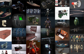 PBR Game 3D-Models Bundle May 2020