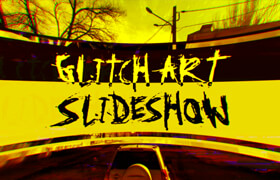 Wonderland (Glitch Art Slideshow) Adobe After Effects