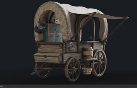 Artstation - Old Western Wagon Tutorial by Milad Kambari
