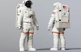 CG Trader - SPACESUIT NASA EMU SAFER 3D model