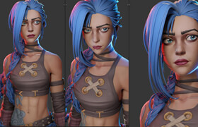 Gumroad - Jinx - Character Creation in Blender by YanSculpts