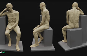 Udemy - Blender Anatomy Course - Learn Male Human Anatomy - Nexttut