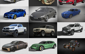 Car 3D Models Bundle December 2022