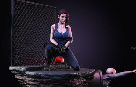 Cgtrader - Jill Valentine - Resident Evil 3 3D print model