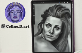 Skillshare - Realistic Portraits in Procreate How to create a Grayscale Portrait