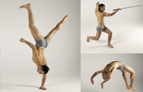 ArtStation - Grafit Studio - 300+ Male Gesture Drawing Reference Pictures