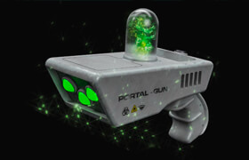 Skillshare - Modeling and Texturing 3D Portal Gun (Cinema4d)