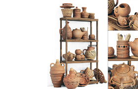 Dishes clay rack n8 / Pottery rack N8
