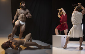 Artstation - Grafit Studio - 360+ Classical Male Couple Poses Reference Pictures - 参考照片