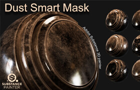 Artstation - High Detail Practical Dust Smart Mask - Adobe Substance 3d Painter VOL5 - 材质