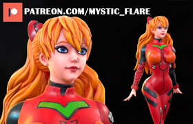 Cgtrader - Asuka Langley Sohryu 3D print model