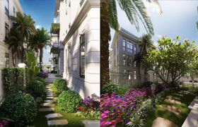 Garden Villas Exterior Model Download By Louis Nguyen - 3dmodel