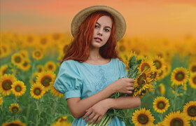 Lilia Alvarado Photography - The Girl With Sunflowers Editing Tutorial