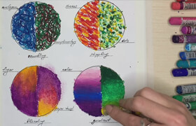 Udemy - Breaking Through Art Block - Loose Oil Pastel Drawing