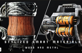 Artstation - Stylized Smart Materials Wood & Metal Vol 02 - 材质
