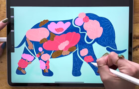 Skillshare - Draw Floral Animal Silhouettes in Procreate