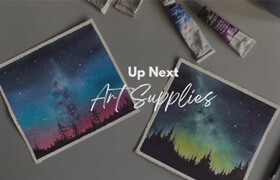 Skillshare - Watercolor MilkyWay Galaxy - Let's Paint Two Starry Skies In Two Ways