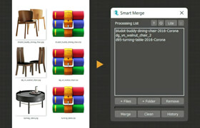 Smart Merge - 3Ds Max 模型导入合并插件