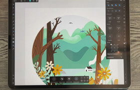 AD16 - Scenic Illustration Affinity Designer w VectorRaster