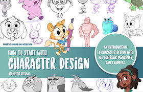 Gumroad - How to start with character design eBook & video - Mitch Leeuwe