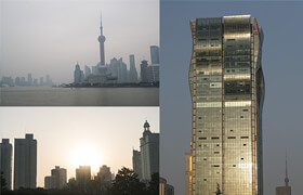 PhotoBash - Shanghai Skyline