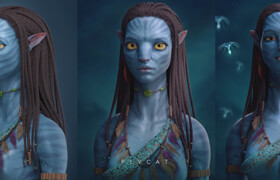 Gumroad - Avatar Character Modeling in Blender - FlyCat