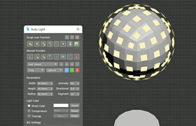 Auto Light - 3dsmax 自动添加和放置灯光插件