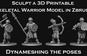 Udemy - Sculpt 3D Printable Skeleton Warriors in Zbrush by Christian McNachtan