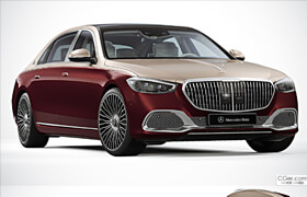 Turbosquid - Mercedes-Benz S-Class Maybach 2022