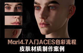 【正版】Mari4.7入门-ACES色彩流程皮肤材质制作案例
