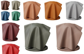 Grain Leather | PBR | 14 Colors | 4K | PNG