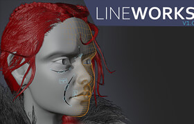 Lineworks - Blender角色表面绘制线型插件