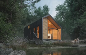 Udemy - Forest cabin Workshop  3ds max + Corona render