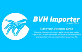 BVH Importer v1.6 WinMac - After Effects 关节动画插件