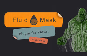 ​Fluid Mask - ZBrush 用流体模拟生成蒙版遮罩的插件