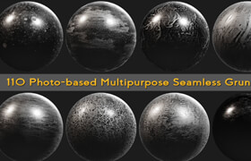 Artstation - 110 Photo-based Multipurpose Seamless Grunges