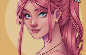 Domestika - Female Character Portraits in Procreate - A course by Natália Dias - 4K