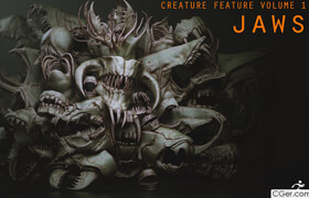 Artstation - JAWS - 33 Monster Mouths 'n Skulls & IMM Brush Pack - 模型
