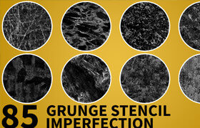 Artstation - High Quality Useful Grunge Stencil Imperfection vol.2