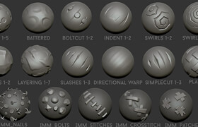 Artstation - Jan Wyss - Stylized Brushset + alphas - zb笔刷