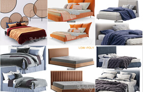 50套床和床上用品模型 - 20230803