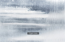 Wet glass - drops in the rain