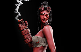 3D Verse Studios - Hellgirl - 3D Print Model