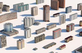 Turbosquid - Russian buildings Pack of more than 30 buildings - 3dmodel